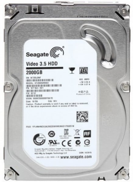 Seagate HDD 3.5" 2TB 5900RPM video DVR NCQ 24x7 64MB SATA3 ( ST2000VM003 )