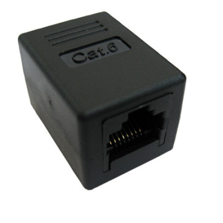 Secomp value RJ45 coupler cat6, UTP, black ( 1693 ) - Img 1