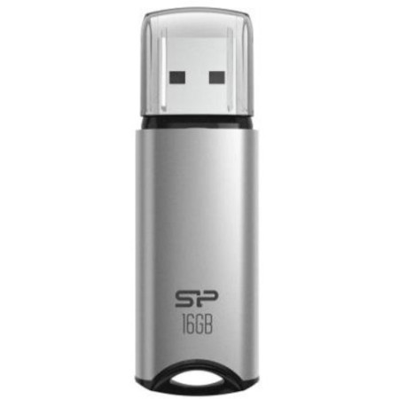 Silicon Power 16GB USB flash drive, USB3.2 marvel M02 silver ( SP016GBUF3M02V1S )