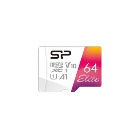 Silicon power 64gb micro tf sdxc uhs-I u1,a1,v10 clas10+adapter ( MCSP64A1 )