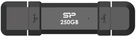 Silicon Power Portable Stick-Type SSD 250GB, DS72, USB 3.2 Black ( SP250GBUC3S72VPK )