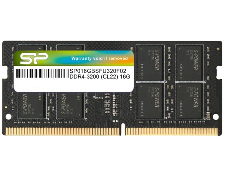 Silicon Power Sp016gbsfu320x02 16gb/ddr4/sodimm/3200ghz/crna Memorija ( Sp016gbsfu320x02 )