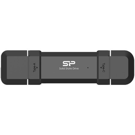 SiliconPower 500GB DS72 dual USB-C/USB 3.2 Gen 2 black ( SP500GBUC3S72V1K )