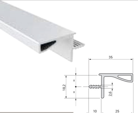 Sistem Gola za viseće elemente 4.2m 80G29AL11 - Antracit 59 ( 563-157 )-1