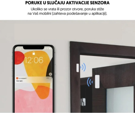 Smart WFS-D06 senzor za vrata i prozore, WIFI, Tuya app