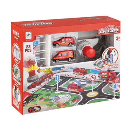Speed, igračka, tepih staza sa vozilima, vatrogasac, 660 ( 861270 )