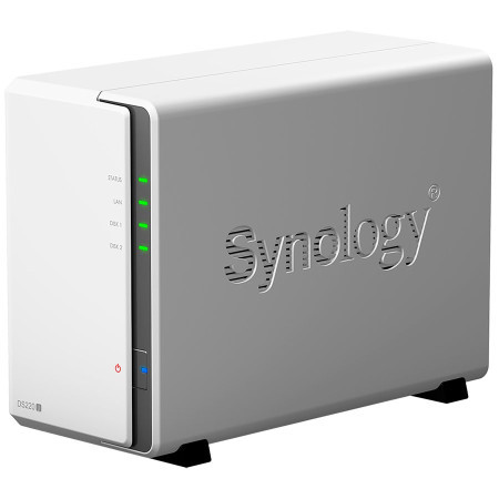 Synology DiskStation DS220J,Tower, 2-bays 3.5 SATA HDDSSD, CPU 4-core 1.4 GHz 512 MB DDR4 non-ECC RJ-45 1GbE LAN Port 2 x USB 3.0 0.8 - Img 1