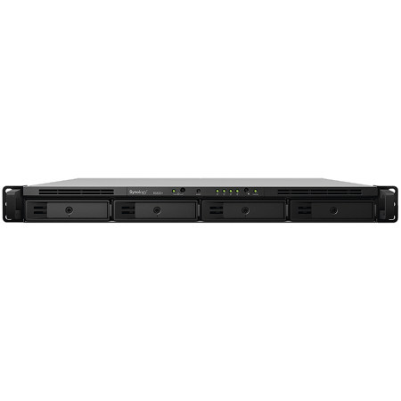 Synology RackStation RS822RP+ Rack 1U AMD Ryzen V1500B 4-core 2.2 GHz 2 GB DDR4 ECC SODIMM 4x 3.5"2.5" HDD bays 4x RJ-45 1GbE LAN Port