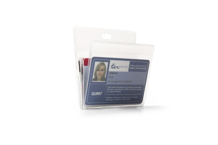Tarifold multibadge holder za 4 ID kartice - 93x94 mm 1/10 transparent ( 14ID450T )