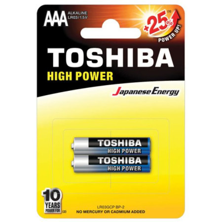 Toshiba high power alkalna baterija lr03 bp 2/1 ( 1100015086 )