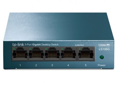 TP-Link switch LiteWave gigabit 5xRJ-45/10/100/1000Mbps metalno kućište ( LS105G )