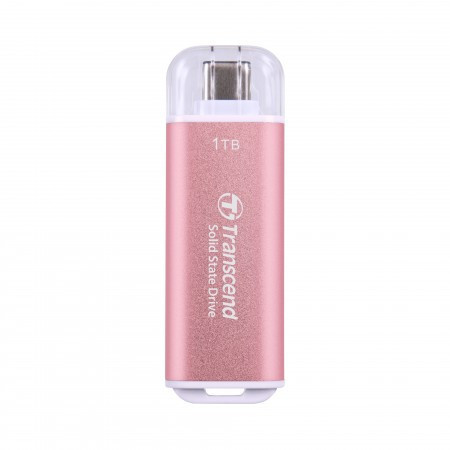 Transcend 1TB, portable SSD, ESD300P, type C, pink ( TS1TESD300P )  - Img 1