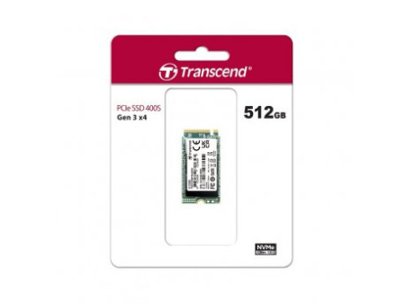 Transcend 512GB, M.2 2242, NVMe, 3D TLC, DRAM-less ( TS512GMTE400S )