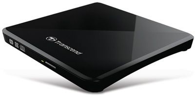 Transcend DVD\261R External Ultra Slim 8X Dual Layer Retail USB powered Black ( TS8XDVDS-K )