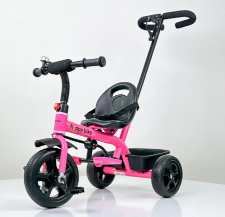 Tricikl Guralica Happybike model 448 - Gume od EVA pene - Roze - Img 1