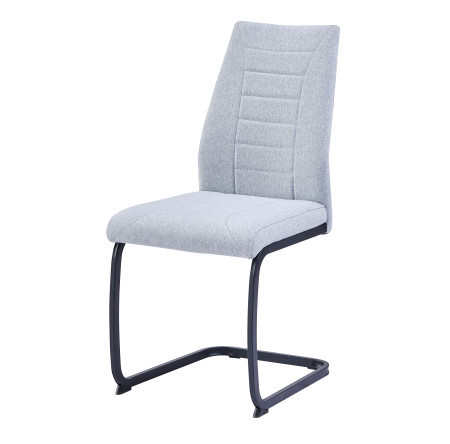 Trpezarijska stolica 1038 Svetlo siva/Crne metalne noge ( 775-520 )