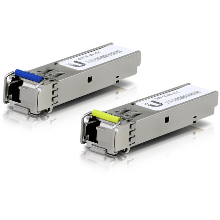 Ubiquiti U Fiber Single-Mode - SFP (mini-GBIC) transceiver module - Gigabit Ethernet - 1000Base-BiDi (pack of 2) ( UF-SM-1G-S ) - Img 1
