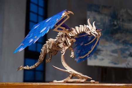 Ugears 3d mehanička slagalica: PLAVI ZMAJ ( 1396)