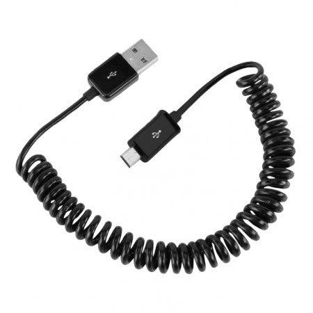 USB 2.0 kabel A-micro B ( USBA/microB-Spiral ) - Img 1