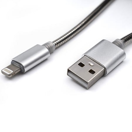 USB metalni kabl na Iphone 1m IAB-K010 silver ( 101-22 )