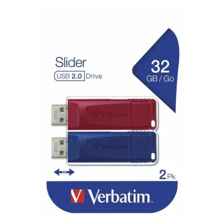 Verbatim slider USB flash 2x32GB mul (49327) - Img 1