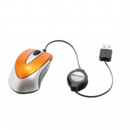 Verbatim usb go-mini optical travel orange miš ( MISV49023 )