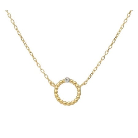Victoria cruz daphne crystal gold ogrlica sa swarovski kristalom ( a4198-07dg )