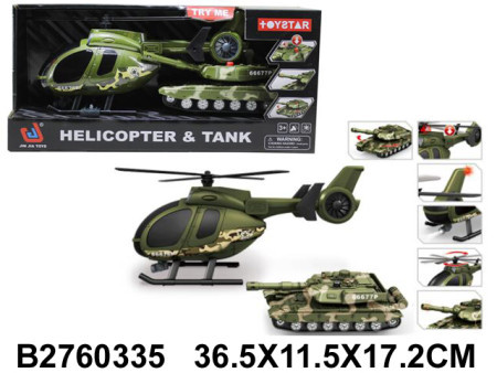 Vojni set za igru - Tenk i helikopter ( 033503-K )