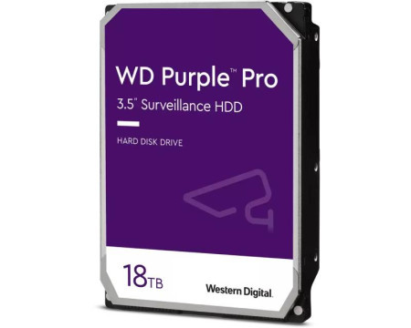 WD 18TB 3.5 inča SATA III 512MB IntelliPower WD181PURP purple pro hard disk - Img 1