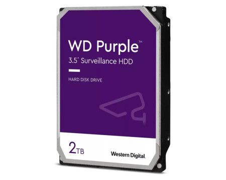WD 2TB 3.5&quot; SATA III 64MB IntelliPower WD23PURZ Purple - Img 1