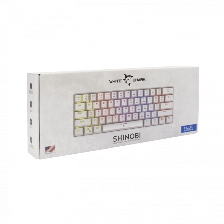 White shark ws gk 2022 shinobi  w  mechanical keyboard - us-1