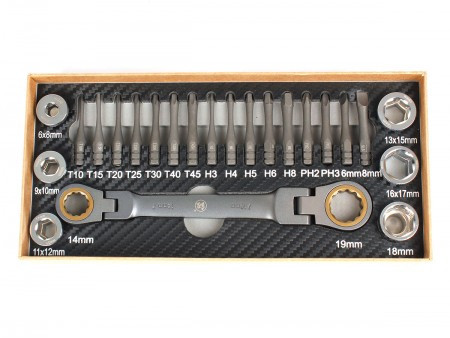Womax pro ključ okasti sa pinovima set 23 kom ( 0544941 ) - Img 1