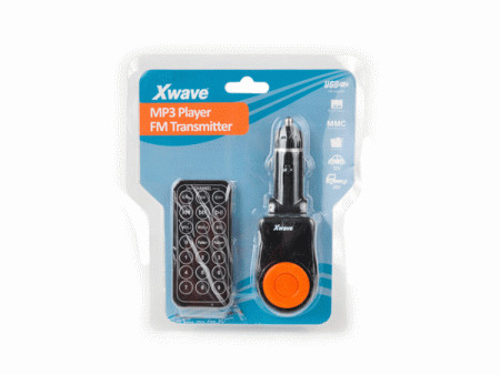 Xwave FM transmiter za kola LCD (MP3/MP4)/SDSlot/USB/Daljinski upravljac ( BT63 orange )