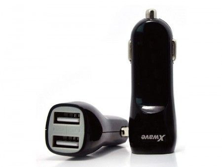 Xwave USB auto punjač, Dual USB port, 5V/2.1A, Crna ( Xwave C22 ) - Img 1
