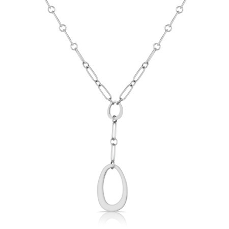 Ženska freelook srebrna ogrlica od hirurškog Čelika ( frj.3.6019.1 ) - Img 1