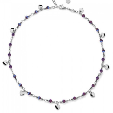 Ženska oliver weber freak amethyst ogrlica sa swarovski kristalima ( 12262.vio )