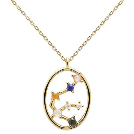 Ženska pd paola zlatna ogrlica aquarius-vodolija sa pozlatom 18k ( co01-342-u ) - Img 1