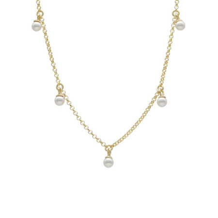 Ženska victoria cruz perlite ogrlica sa swarovski perlama ( a4132-dg ) - Img 1