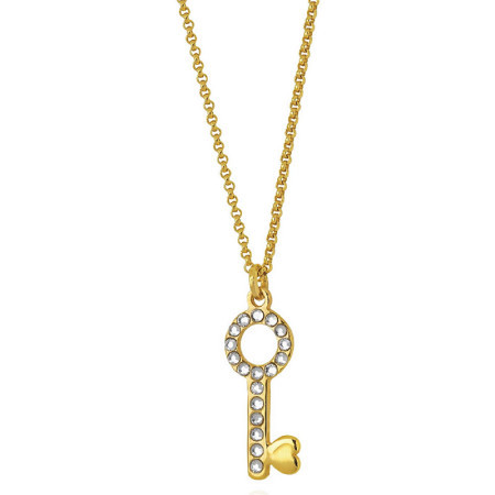 Ženski victoria cruz san valentin crystal zlatni lančić sa swarovski belim kristalima ( a3740-07dg )