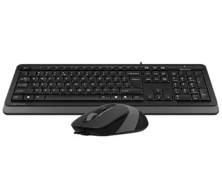 A4 tech f1010 fstyler usb yu siva tastatura + USB sivi miš