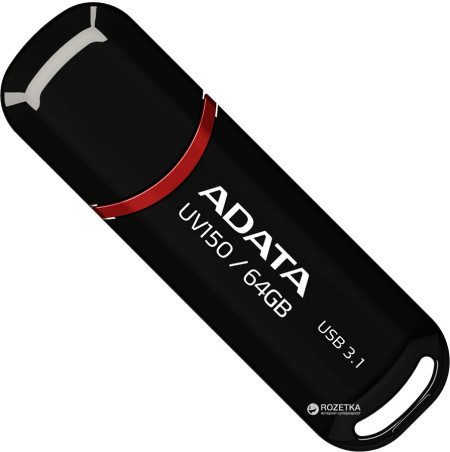 AData USB Fleš 64GB USB 3.0 Crni, AUV150-64G-RBK