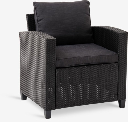 Agermose crna lounge stolica ( 3700518 )