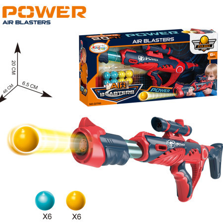 Airblasters power igračka sa lopticama crvena ( 35842 )