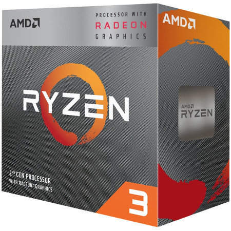 AMD CPU desktop ryzen 3 4C4T 3200G procesor (4.0GHz,6MB,65W,AM4) box, RX Vega 8 Graphics, with Wraith Stealth cooler ( YD3200C5FHBOX )