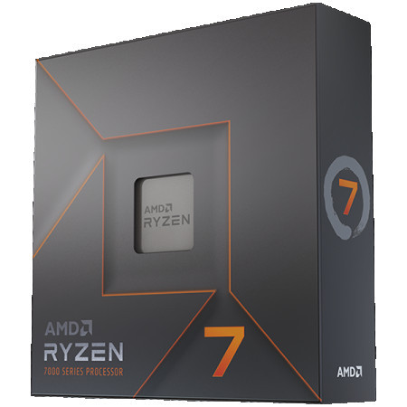 AMD CPU desktop ryzen 7 8C16T 7700X (4.55.0GHz Boost,40MB,105W,AM5) box, with radeon graphics procesor ( 100-100000591WOF )