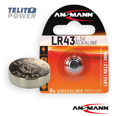 Ansmann alkalna baterija 1.5V LR43 ( 0053 ) - Img 1