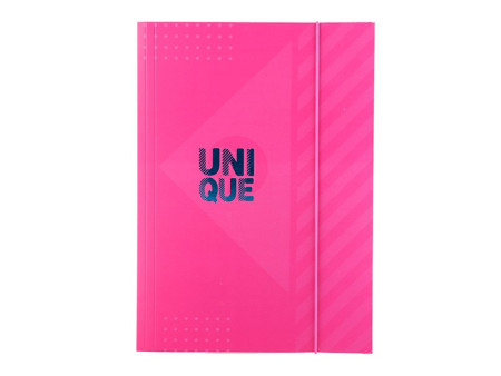 Apex, fascikla sa gumicom, A4, roze, Unique ( 480050 ) - Img 1