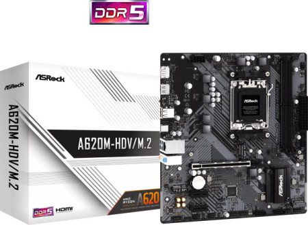 ASRock AMD AM5 A620M-HDV/M.2 90-MXBLL0-A0UAYZ matična ploča