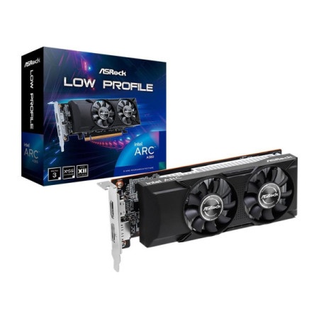 Asrock lp 6gb gddr6, a380 lp 6g/90-ga46zz-00uanf svga intel arc a380-1