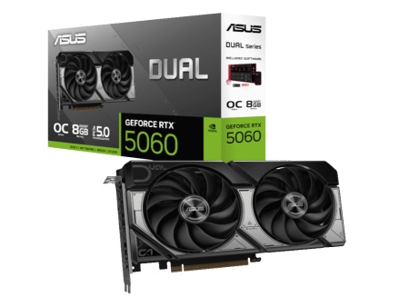 Asus dual rtx 5060 8gb/gddr7/128bit/crna Graficka karta ( DUAL-RTX5060-O8G )